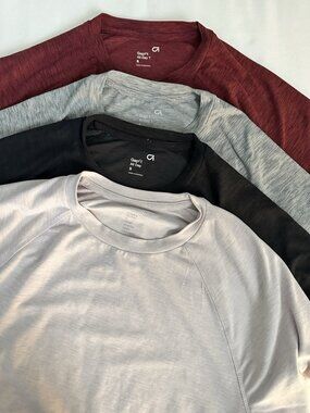 GAP Fit Everyday T-shirt Small (Bundle 4x) - Black Grey Pink Maroon